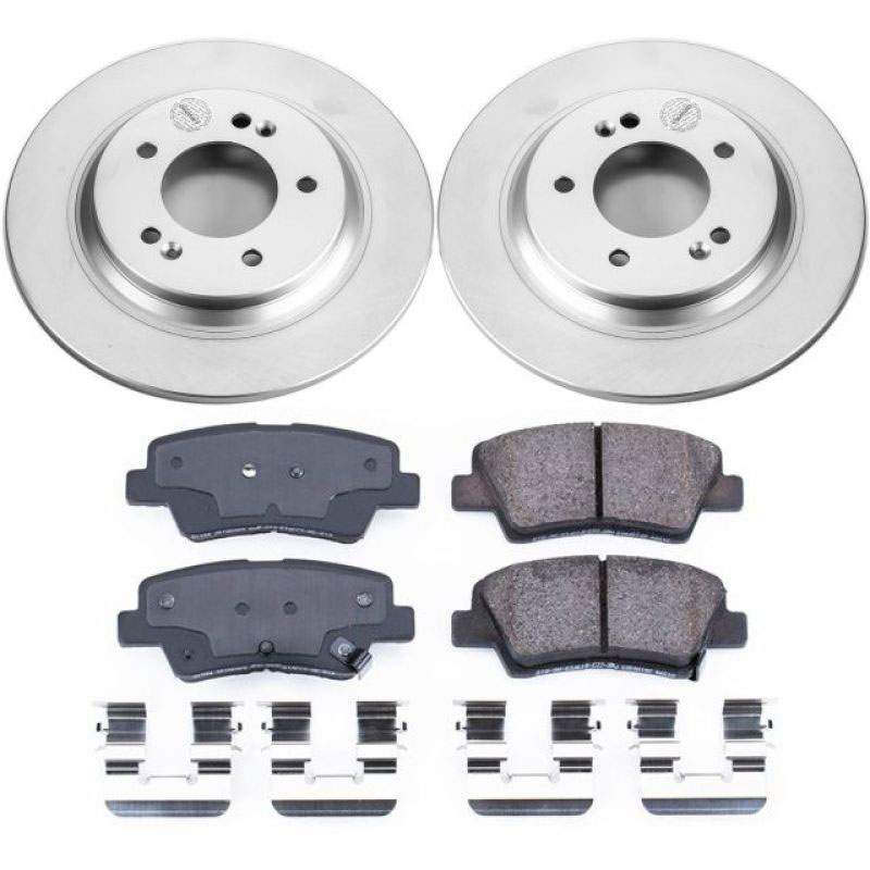 PowerStop crk6985 | Power Stop 2015 Hyundai Sonata Rear Z17 Evolution Geomet Coated Brake Kit; 2015-2015