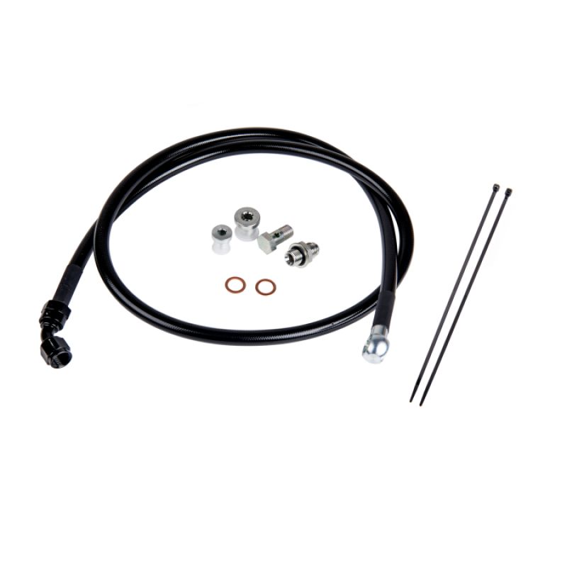 Fleece Performance fpedtfl0116 | Duramax Remote Turbo Oil Feed Line Kit for 01-16 6.6L Duramax Turbochargers; 2001-2016