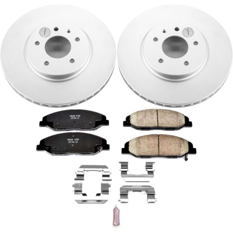 PowerStop crk5538 | Power Stop 09-11 Cadillac STS Front Z17 Evolution Geomet Coated Brake Kit; 2009-2011