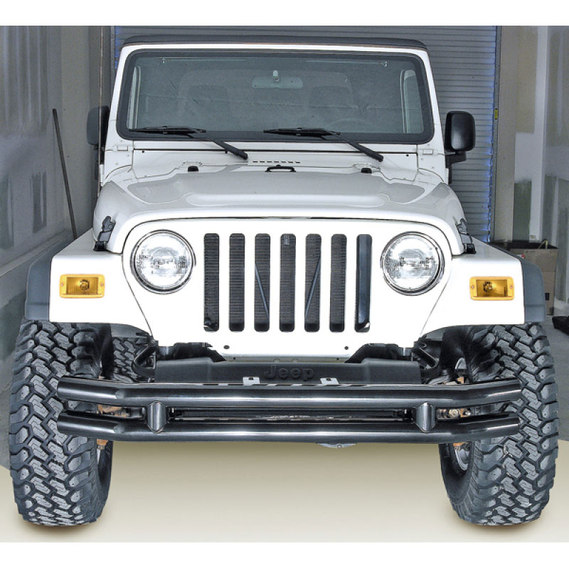 Rugged Ridge 11560.02 | 3in Double Tube Bumper 76-06 Jeep CJ / Jeep Wrangler; 1976-2006