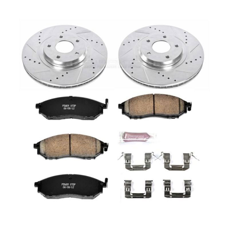 PowerStop k5263 | Power Stop 11-14 Nissan Murano Front Z23 Evolution Sport Brake Kit; 2011-2014