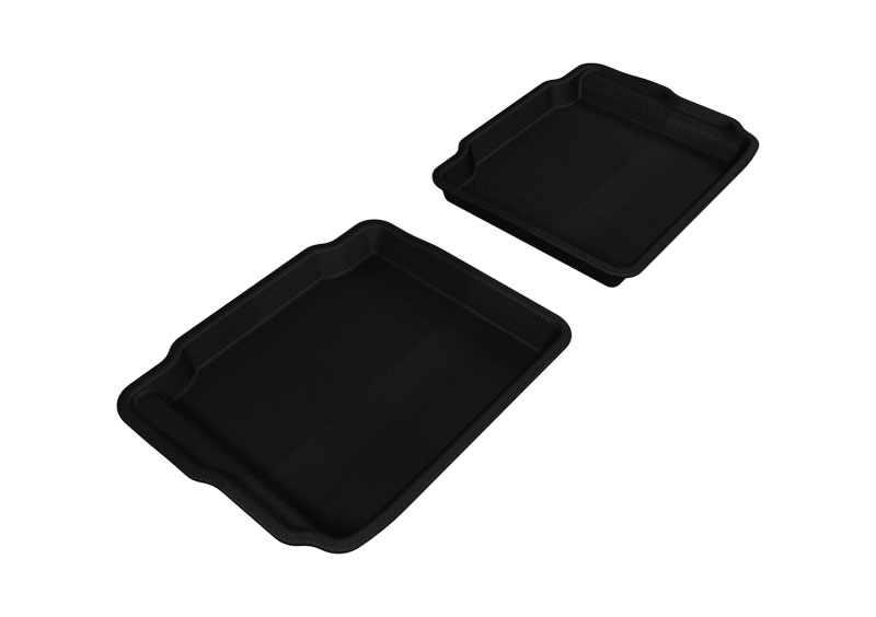 3D Maxpider l1fr01821509 | 3D MAXpider 2010-2019 Ford Taurus Kagu 2nd Row Floormats - Black; 2010-2019