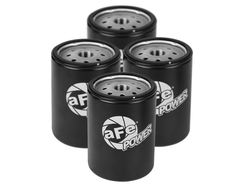 aFe 44-LF001-MB | ProGuard D2 Fluid Filters Oil for 01-17 GM Diesel Trucks V8-6.6L (4 Pack); 2001-2017