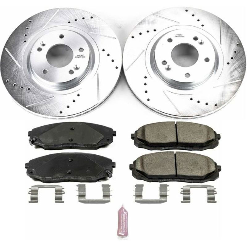 PowerStop k7218 | Power Stop 15-19 Kia Sedona Front Z23 Evolution Sport Brake Kit; 2015-2019