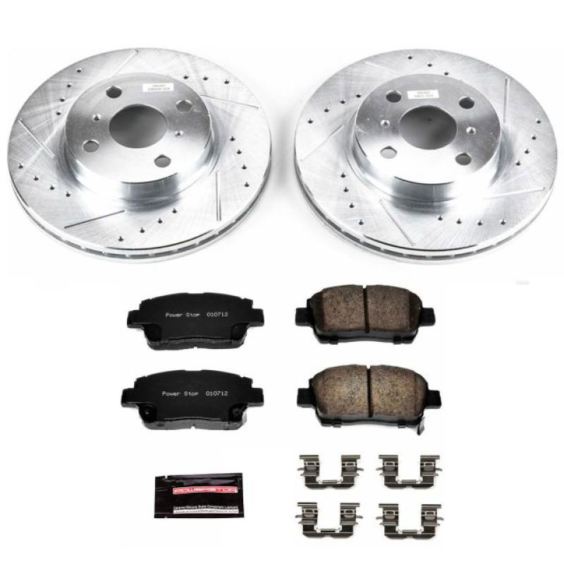 PowerStop k1153 | Power Stop 01-03 Toyota Prius Front Z23 Evolution Sport Brake Kit; 2001-2003