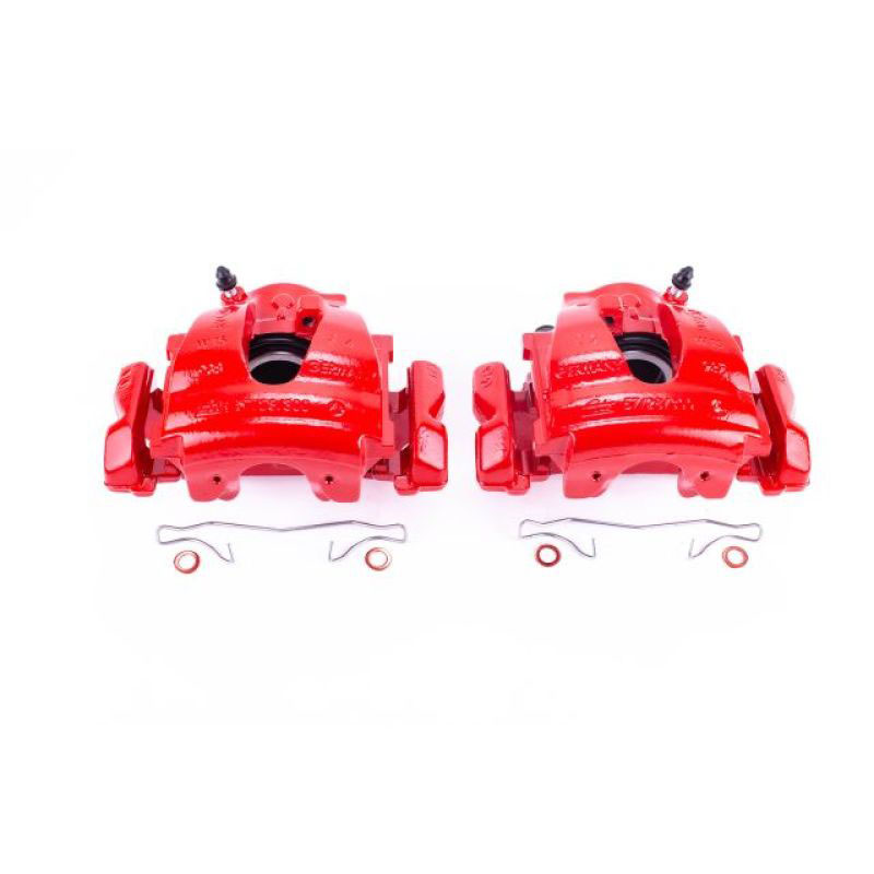 PowerStop s1820 | Power Stop 04-08 Chrysler Crossfire Front Red Calipers w/Brackets - Pair; 2004-2008