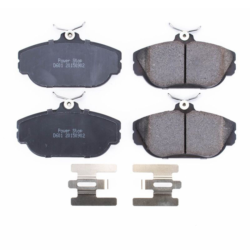 PowerStop 17601 | Power Stop 93-02 Ford Taurus Front Z17 Evolution Ceramic Brake Pads w/Hardware; 1993-2002