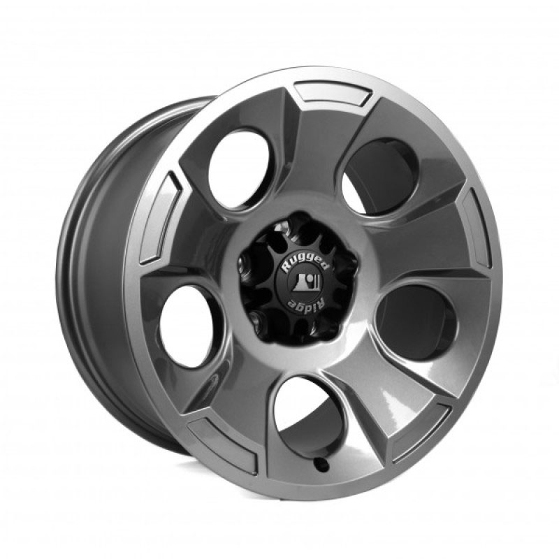 Rugged Ridge 15302.30 | Drakon Wheel 17X9 Gun Metal 07-20 Jeep Wrangler JK/JL; 2007-2020