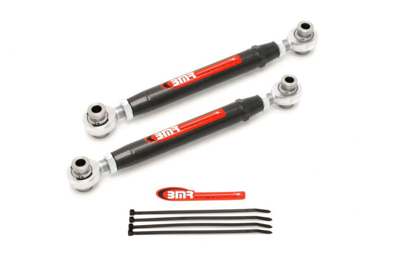 BMR Suspension TR004H | BMR G8 Adjustable Toe Rod - Rear Rod Ends Black Hammertone; 2008-2009