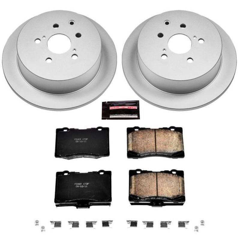 PowerStop crk5864 | Power Stop 10-15 Lexus RX350 Rear Z17 Evolution Geomet Coated Brake Kit; 2010-2015