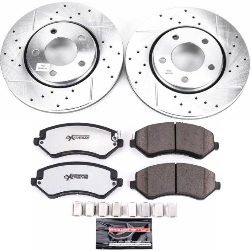 PowerStop k5244-36 | Power Stop 03-07 Chrysler Town & Country Front Z36 Truck & Tow Brake Kit; 2003-2007