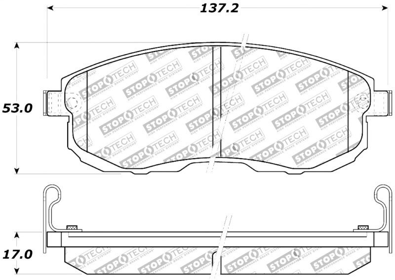 Stoptech 309.08150 | StopTech Sport Brake Pads Nissan Juke, Front; 2011-2013