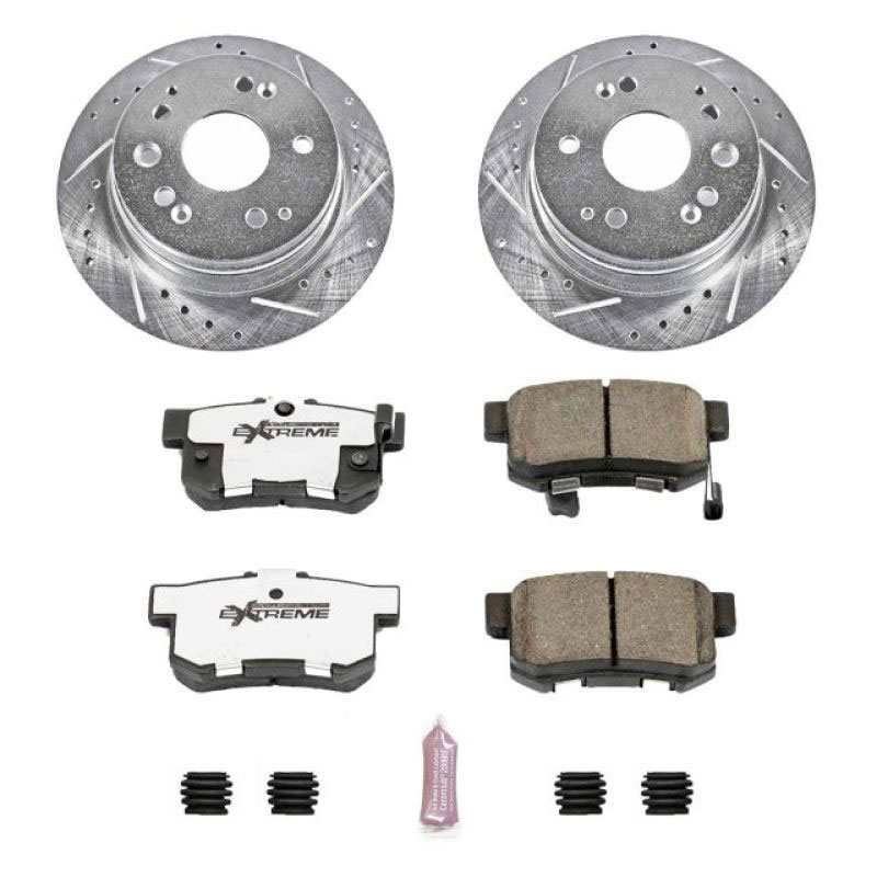 PowerStop k2383-26 | Power Stop 01-03 Acura CL Rear Z26 Street Warrior Brake Kit; 2001-2003