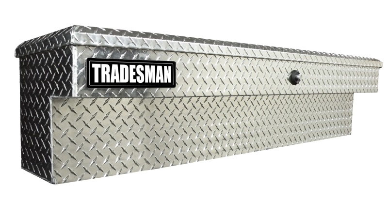 Tradesman 9772pb | Aluminum Side Bin Truck Tool Box w/Push Button (70in.) - Brite