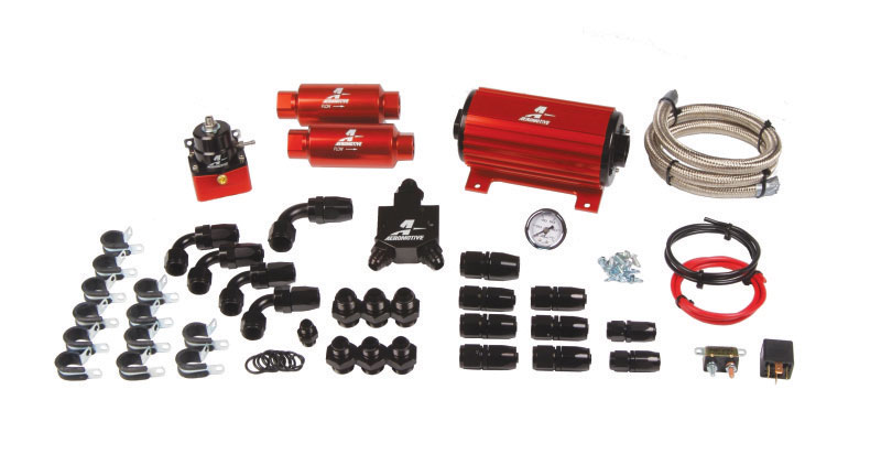 Aeromotive 17125 | A1000 EFI Fuel System (11101 Pump/13101 Reg/Filters/Hose/Etc.)