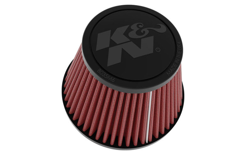 K&N Engineering ru9920 | K&N Universal Clamp-on Air Filter 2in Flange ID 5-3/16in Base 3-1/2in Top 3-11/16in Height w/ Vent