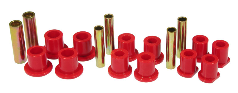 Prothane 6-1021 | 92-98 Ford E250/350 Van 2wd Rear Spring & Shackle Bushings - Red; 1992-1998