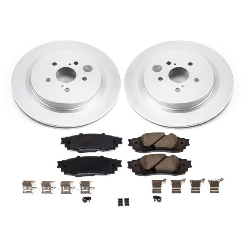 PowerStop crk7740 | Power Stop 16-18 Lexus RX350 Rear Z17 Evolution Geomet Coated Brake Kit; 2016-2018