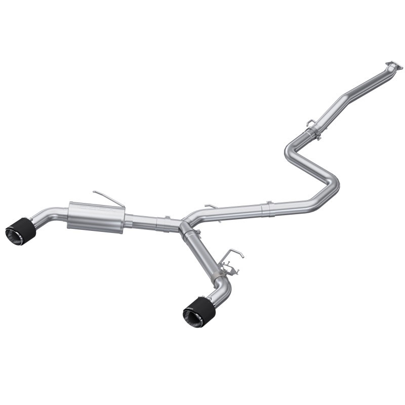 MBRP s47103cf | 22-23 Hyundai Elantra N 2.0L Turbo T304 5in OD CF Tips Dual Outlet 3in Cat Back Exhaust; 2022-2023