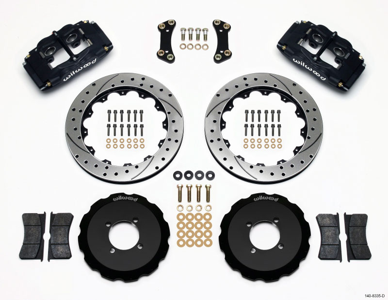 Wilwood 140-8335-d | FSLI4 Front Hat Kit 13.00in Drilled 2003-05 Scion xA xB; 2003-2005