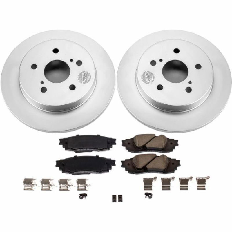 PowerStop crk8333 | Power Stop 2019 Lexus ES350 Rear Z17 Evolution Geomet Coated Brake Kit; 2019-2022