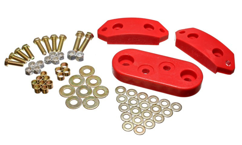 Energy Suspension 15.1101r | 61-73 VW Beetle/70-73 Super Beetle Red Motor and Trans Mount Bushings (Inc H/W); 1961-1973