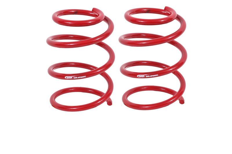 BMR Suspension sp066r | BMR 05-14 S197 Mustang GT Front Handling Version Lowering Springs - Red; 2005-2014