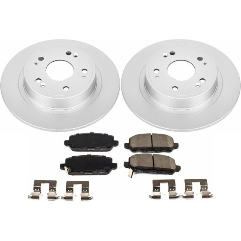 PowerStop crk7340 | Power Stop 16-18 Honda HR-V Rear Z17 Evolution Geomet Coated Brake Kit; 2016-2018