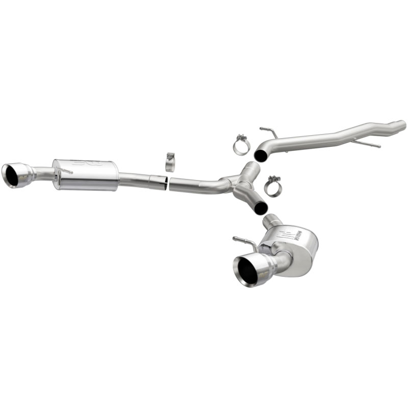 Magnaflow 19390 | MagnaFlow CatBack 18-19 Audi A5 Dual Exit Polished Stainless Exhaust - 3in Main Piping Diameter; 2018-2019