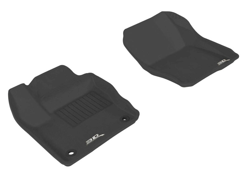 3D Maxpider l1fr02911509 | 3D MAXpider 2012-2018 Ford Focus Kagu 1st Row Floormat - Black; 2012-2018