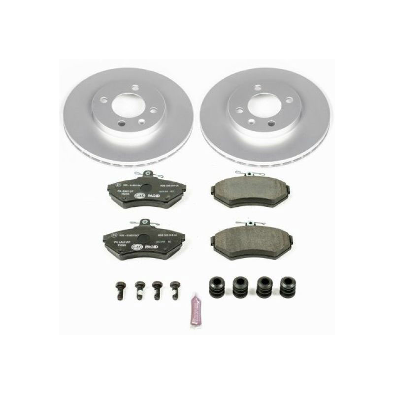 PowerStop esk374 | Power Stop 95-02 Volkswagen Cabrio Front Euro-Stop Brake Kit; 1995-2002