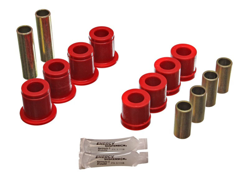 Energy Suspension 7.3102r | 87-95 Nissan Pathfinder 2WD/4WD Red Front Control Arm Bushing Set; 1987-1995