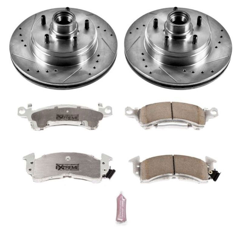 PowerStop k2936-26 | Power Stop 91-96 Buick Roadmaster Front Z26 Street Warrior Brake Kit; 1991-1996