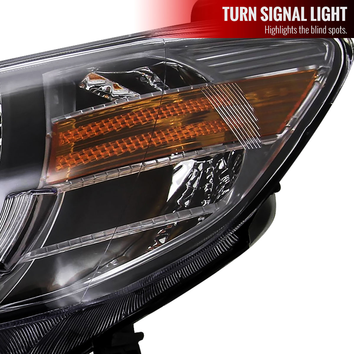 Spec-D Tuning Honda Civic R8 Style Projector Headlight Black