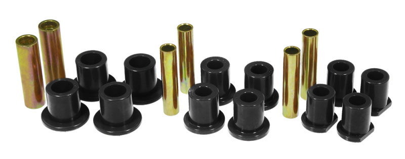 Prothane 6-1021-BL | 92-98 Ford E250/350 Van 2wd Rear Spring & Shackle Bushings - Black; 1992-1998