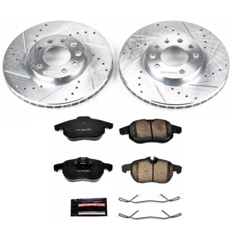 PowerStop k978 | Power Stop 03-11 Saab 9-3 Front Z23 Evolution Sport Brake Kit; 2003-2011