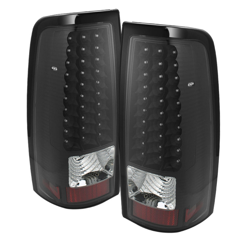 SPYDER 5008763 | xTune GMC Sierra 1500/2500/3500 Fleetside LED Tail Lights - Black; 2003-2006