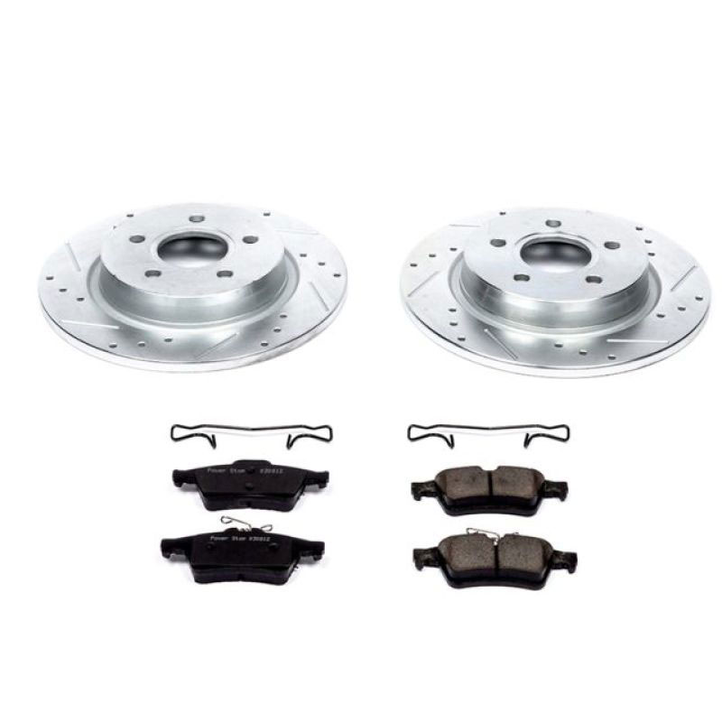 PowerStop k4613 | Power Stop 08-13 Volvo C30 Rear Z23 Evolution Sport Brake Kit; 2008-2013