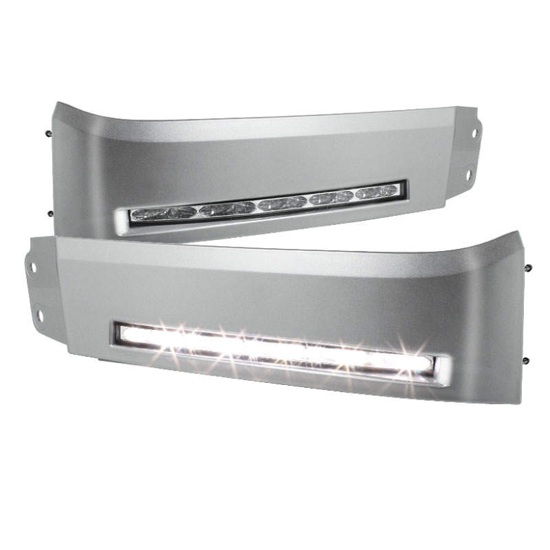 SPYDER 5077738 | Spyder Toyota Tundra Daytime LED Running Lights ( XSP-X Model Look )wo/switch - Silver - (FL-DRL-TTU07-SIL); 2007-2013