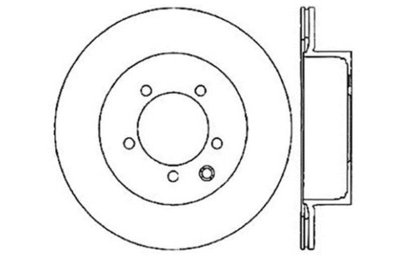 Stoptech 127.42077R | StopTech Nissan Juke Sport Drilled/Slotted Rotor, Rear Right; 2014-2016