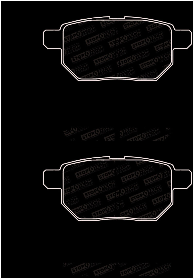 Stoptech 308.13540 | StopTech Street Brake Pads Pontiac Vibe Base, Rear; 2009-2010