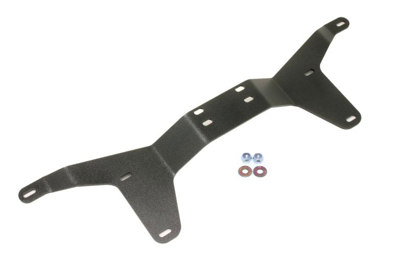 BMR Suspension DTB002H | BMR Floorpan Chassis Tunnel Brace Mustang V8 Black Hammertone; 2005-2010