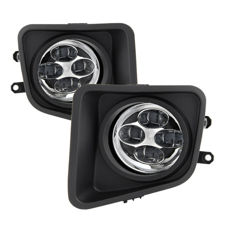 SPYDER 9031540 | Spyder Toyota Tundra Daytime DRL LED Running Fog Lights w/Switch - Clear - (FL-DRL-TTU14-C); 2014-2016