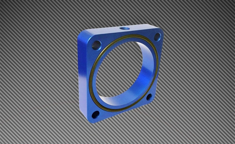 Torque Solution ts-tbs-023bu | Throttle Body Spacer 2013+ Subaru BRZ/Scion FR-S - Blue