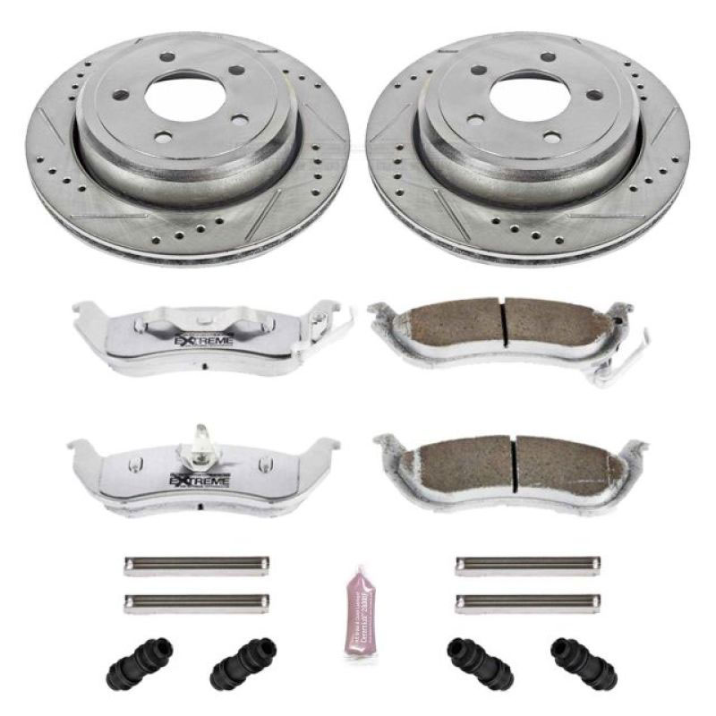 PowerStop k1368-26 | Power Stop 03-11 Ford Crown Victoria Rear Z26 Street Warrior Brake Kit; 2003-2011