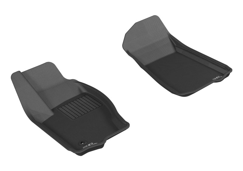 3D Maxpider l1jp00711509 | 3D MAXpider 2006-2010 Jeep Commander Kagu 1st Row Floormat - Black; 2006-2010