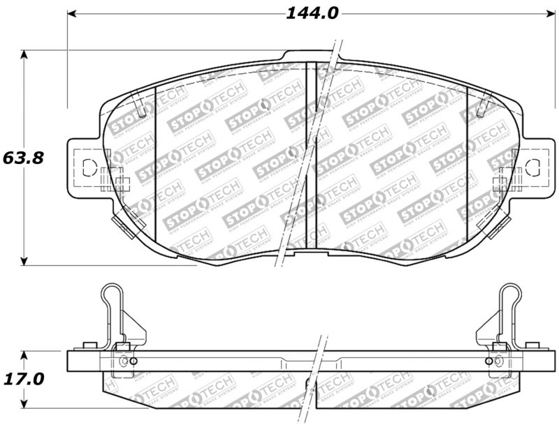 Stoptech 309.06190 | StopTech Sport Brake Pads Lexus IS300, Front; 2001-2005