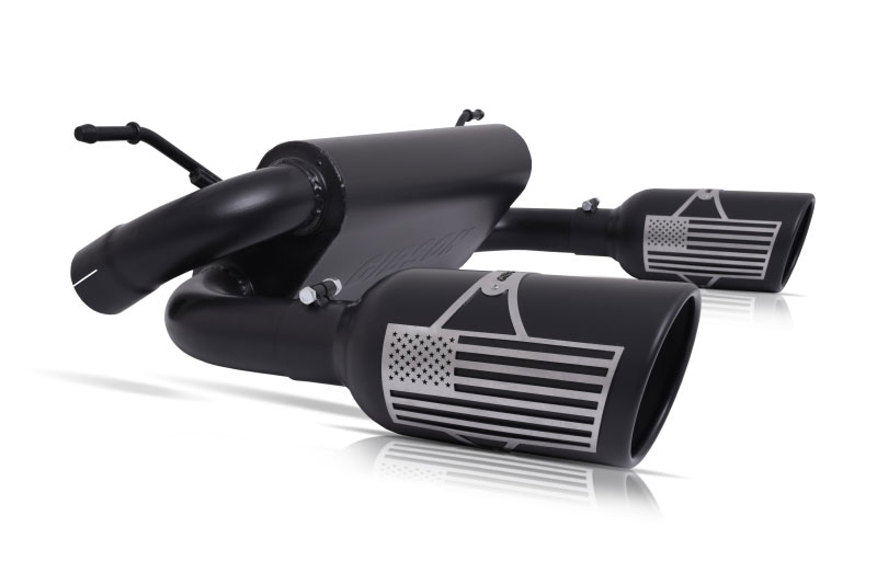 Gibson 70-0001 | 07-10 Jeep Wrangler JK X 3.8L 2.5in Patriot Series Cat-Back Dual Split Exhaust - Blk Ceramic; 2007-2010