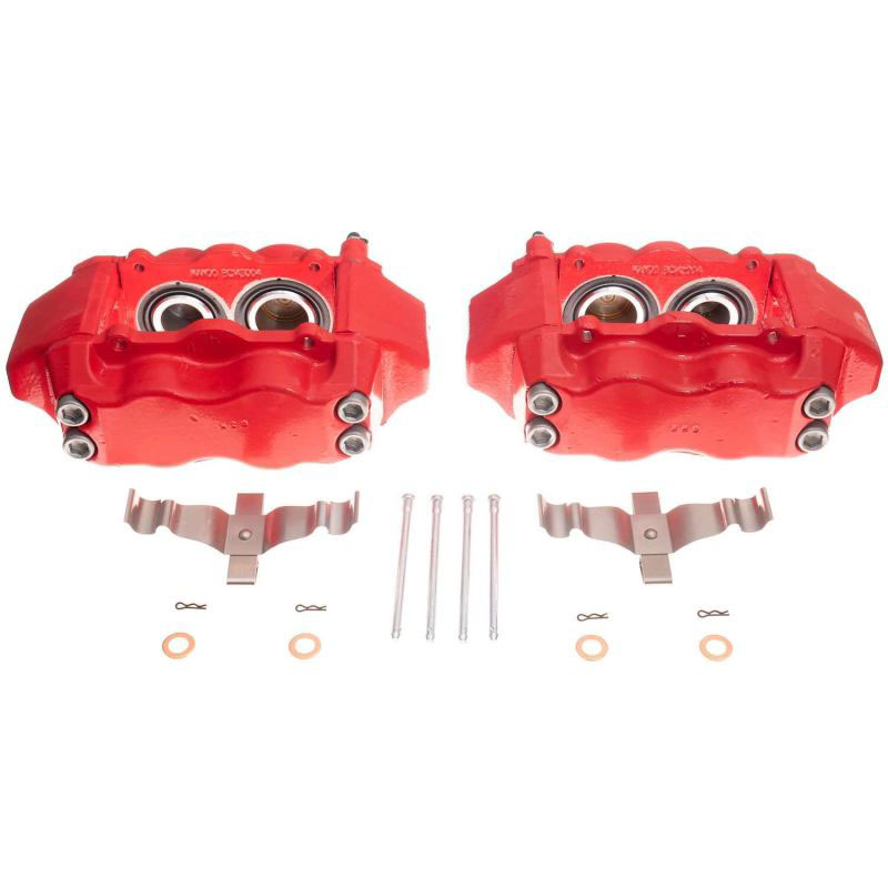 PowerStop s6142 | Power Stop 09-14 Hyundai Genesis Front Red Calipers w/o Brackets - Pair; 2009-2014