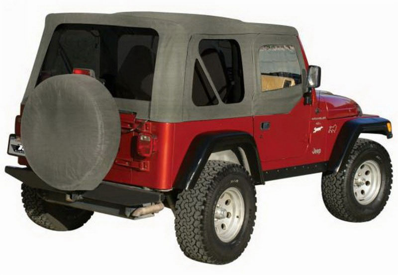 Rampage 68211 | 1976-1983 Jeep CJ5 Complete Top - Grey Denim; 1976-1983